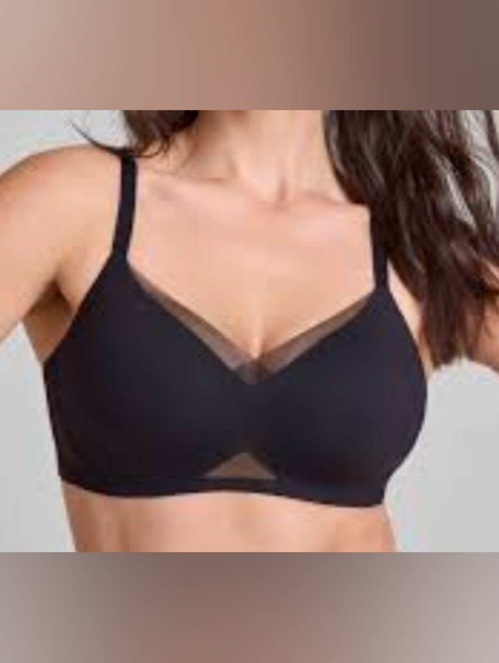 HONEYLOVE Crossover Bra In Black XL